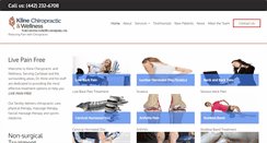 Desktop Screenshot of drklinechiropractor.com